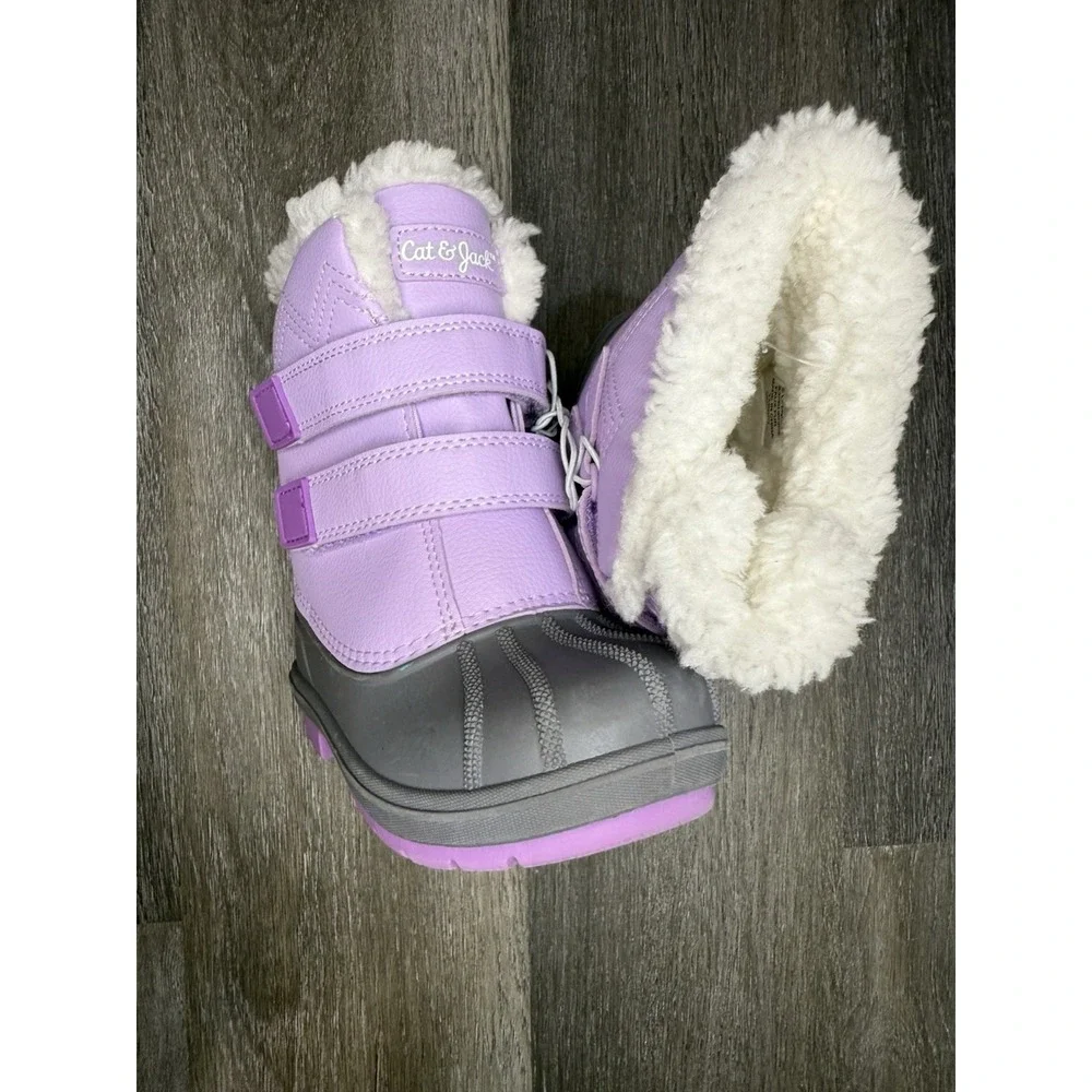 Toddler Denver Winter Boots - Cat & Jack Purple Snow Boot size 10 Toddler